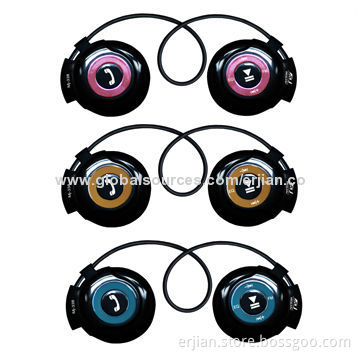 Sports Earphone for iPod/Mobile Phones, Mini USB Port, 2.5mm Audio Jack, Stereo Bluetooth